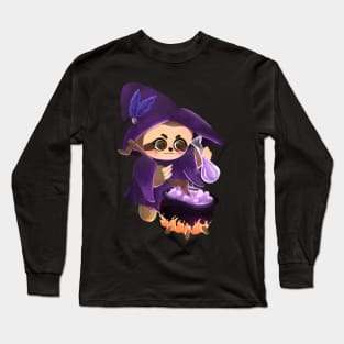 cute little witch and poisson Long Sleeve T-Shirt